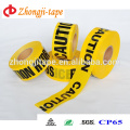 2016 hot sale pe yellow caution barrier tape